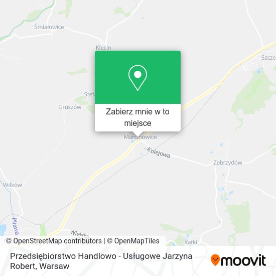 Mapa Przedsiębiorstwo Handlowo - Usługowe Jarzyna Robert