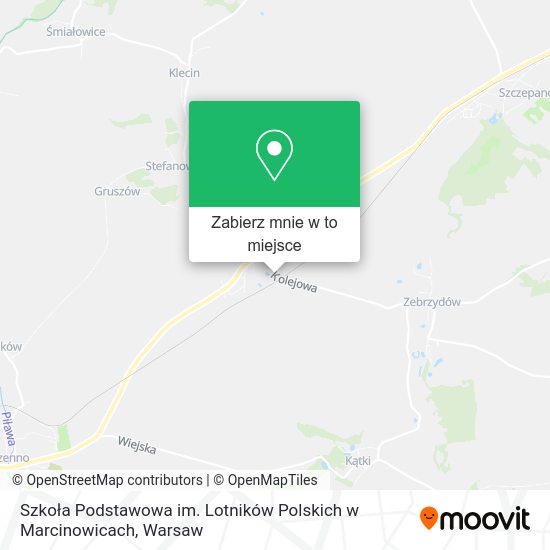 Mapa Szkoła Podstawowa im. Lotników Polskich w Marcinowicach