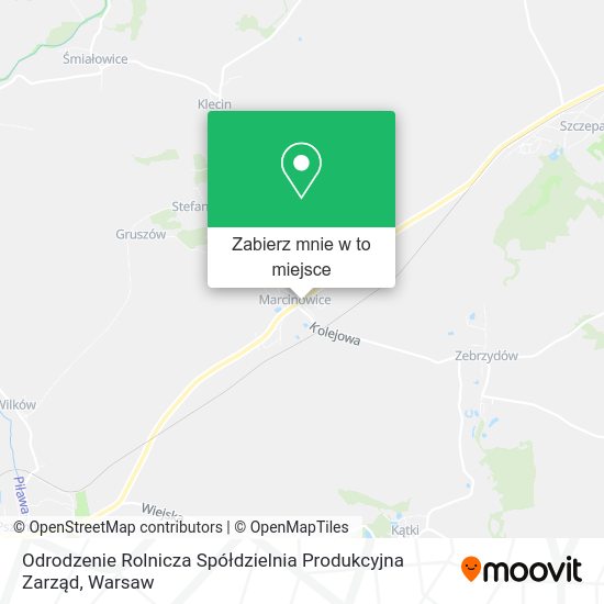 Mapa Odrodzenie Rolnicza Spółdzielnia Produkcyjna Zarząd