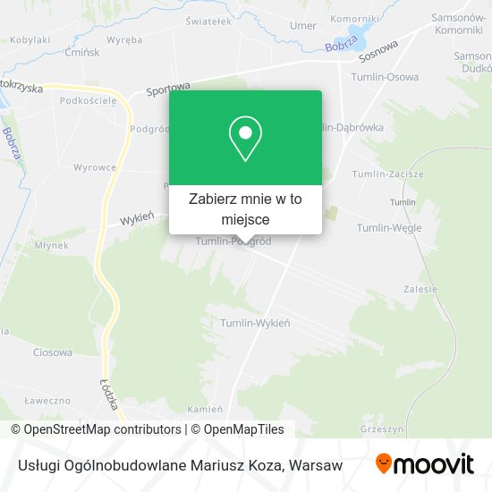 Mapa Usługi Ogólnobudowlane Mariusz Koza