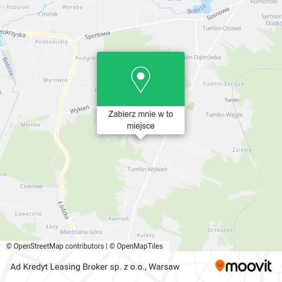 Mapa Ad Kredyt Leasing Broker sp. z o.o.