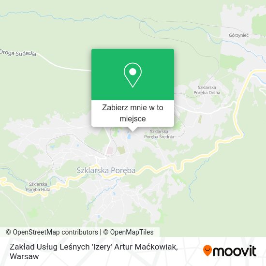 Mapa Zakład Usług Leśnych 'Izery' Artur Maćkowiak