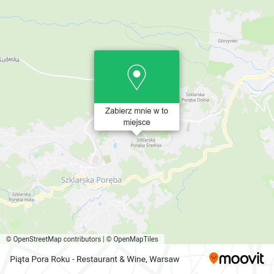 Mapa Piąta Pora Roku - Restaurant & Wine