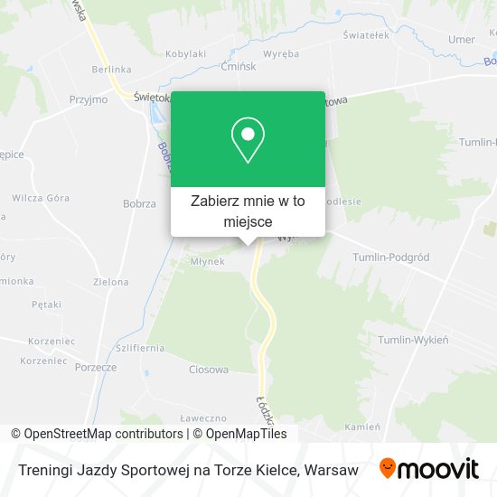 Mapa Treningi Jazdy Sportowej na Torze Kielce