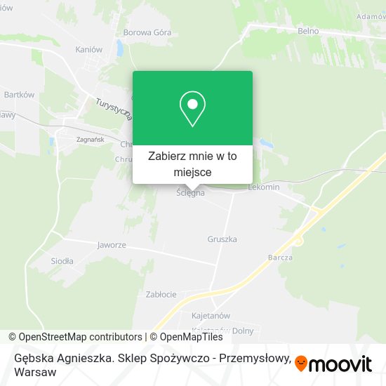 Mapa Gębska Agnieszka. Sklep Spożywczo - Przemysłowy