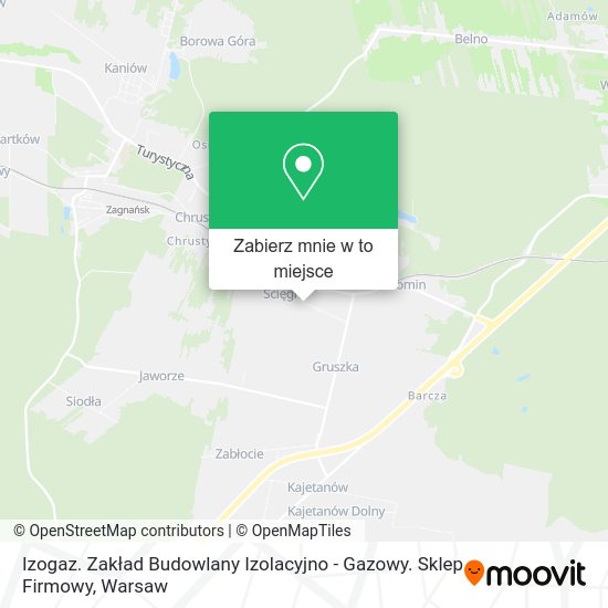 Mapa Izogaz. Zakład Budowlany Izolacyjno - Gazowy. Sklep Firmowy