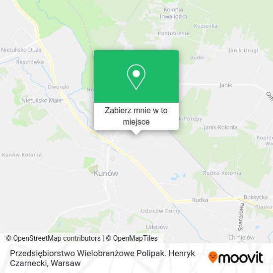 Mapa Przedsiębiorstwo Wielobranżowe Polipak. Henryk Czarnecki