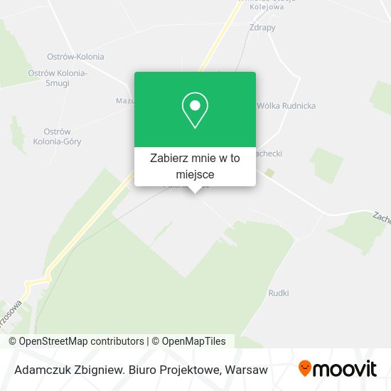 Mapa Adamczuk Zbigniew. Biuro Projektowe