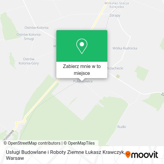 Mapa Usługi Budowlane i Roboty Ziemne Łukasz Krawczyk