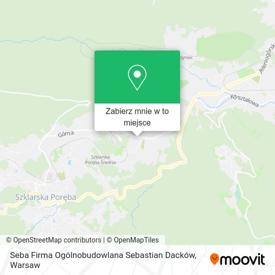 Mapa Seba Firma Ogólnobudowlana Sebastian Dacków