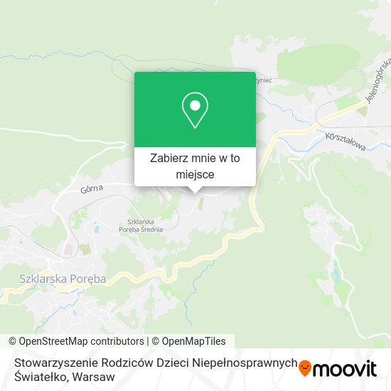 Mapa Stowarzyszenie Rodziców Dzieci Niepełnosprawnych Światełko