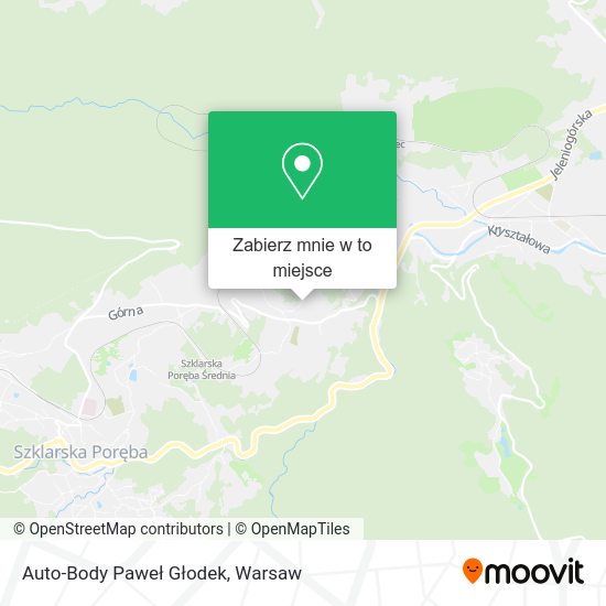 Mapa Auto-Body Paweł Głodek