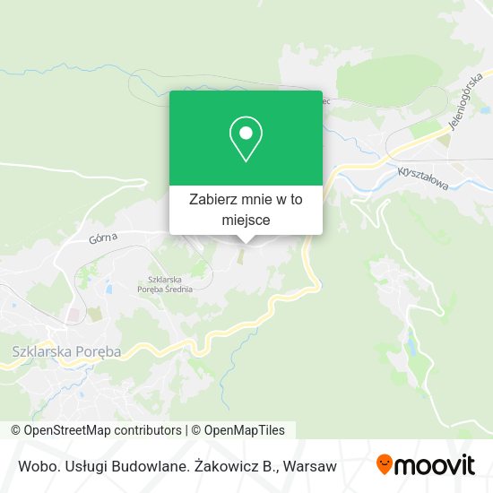 Mapa Wobo. Usługi Budowlane. Żakowicz B.