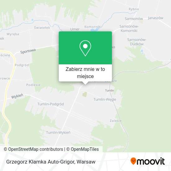 Mapa Grzegorz Klamka Auto-Grigor