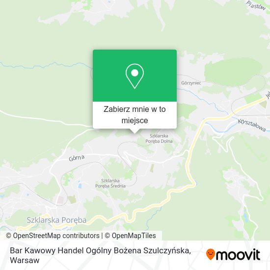 Mapa Bar Kawowy Handel Ogólny Bożena Szulczyńska