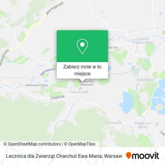 Mapa Lecznica dla Zwierząt Charchut Ewa Maria