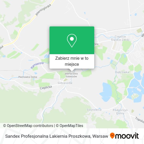 Mapa Sandex Profesjonalna Lakiernia Proszkowa