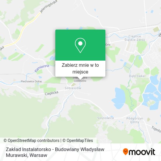 Mapa Zakład Instalatorsko - Budowlany Władysław Murawski
