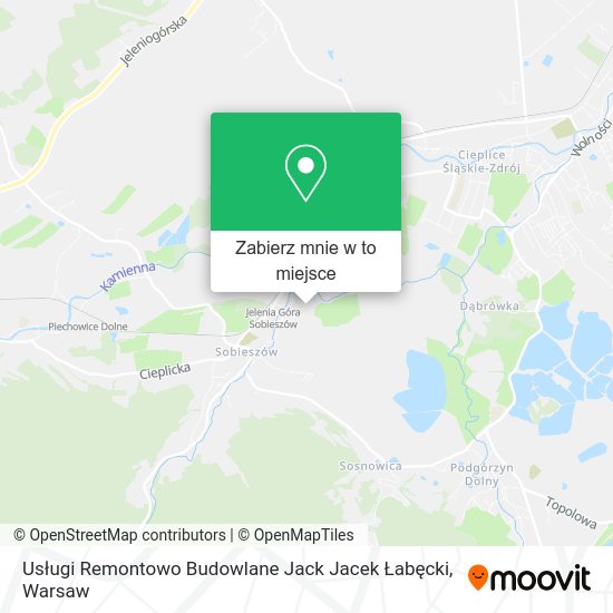 Mapa Usługi Remontowo Budowlane Jack Jacek Łabęcki