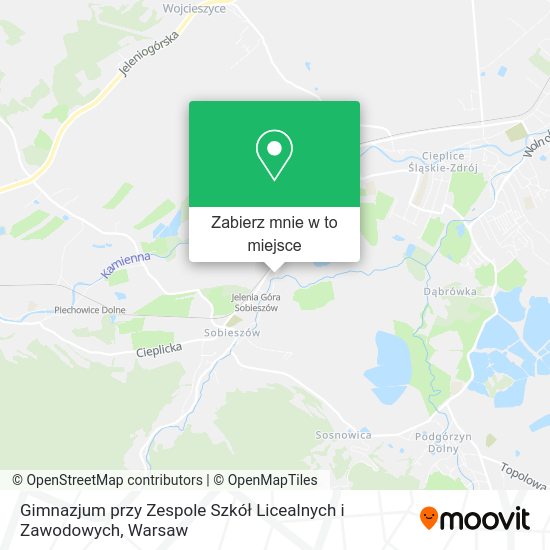 Mapa Gimnazjum przy Zespole Szkół Licealnych i Zawodowych