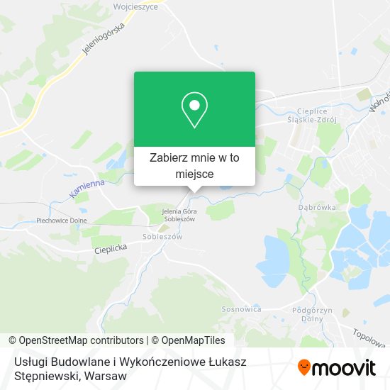 Mapa Usługi Budowlane i Wykończeniowe Łukasz Stępniewski