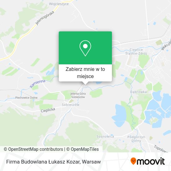 Mapa Firma Budowlana Łukasz Kozar