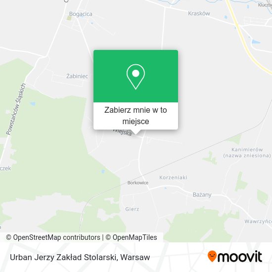 Mapa Urban Jerzy Zakład Stolarski