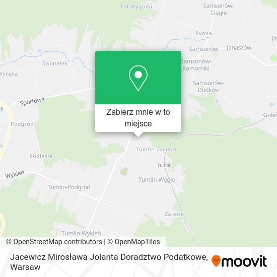 Mapa Jacewicz Mirosława Jolanta Doradztwo Podatkowe