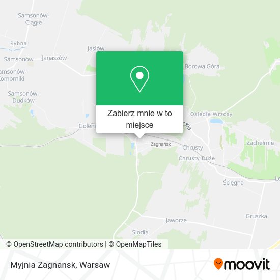 Mapa Myjnia Zagnansk