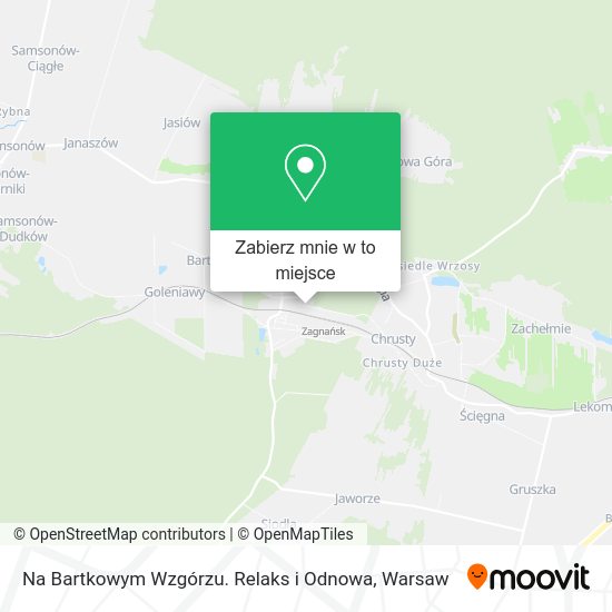 Mapa Na Bartkowym Wzgórzu. Relaks i Odnowa