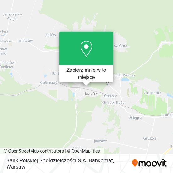 Mapa Bank Polskiej Spółdzielczości S.A. Bankomat