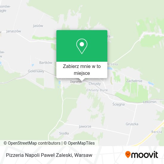 Mapa Pizzeria Napoli Paweł Zaleski