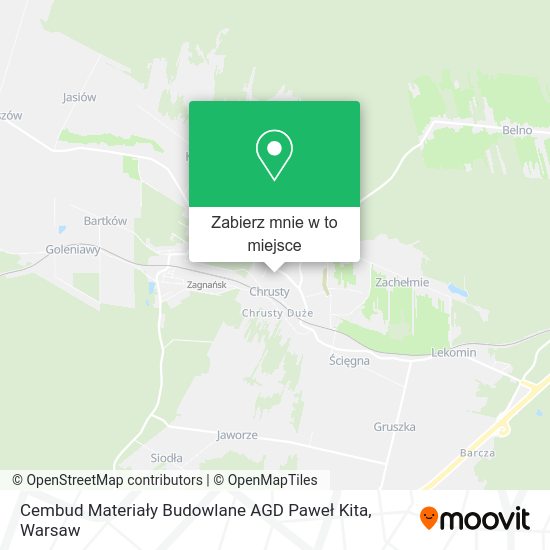 Mapa Cembud Materiały Budowlane AGD Paweł Kita