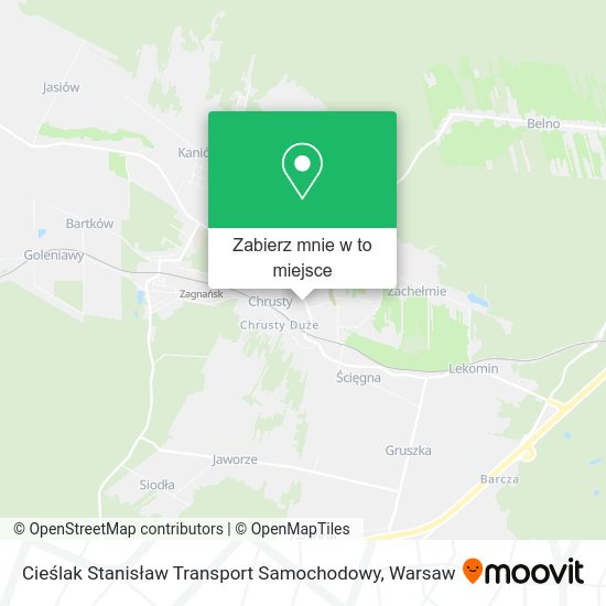 Mapa Cieślak Stanisław Transport Samochodowy