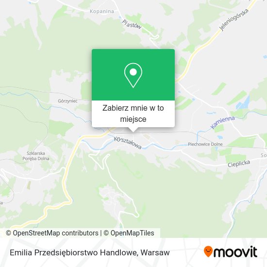 Mapa Emilia Przedsiębiorstwo Handlowe