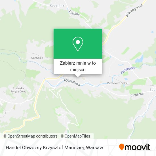 Mapa Handel Obwoźny Krzysztof Mandziej