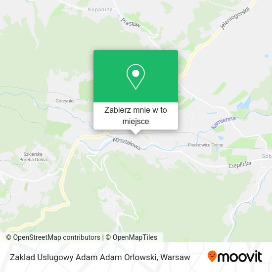 Mapa Zaklad Uslugowy Adam Adam Orlowski