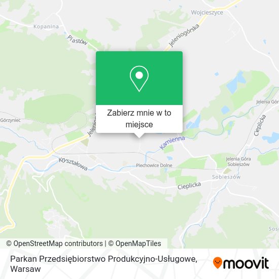 Mapa Parkan Przedsiębiorstwo Produkcyjno-Usługowe