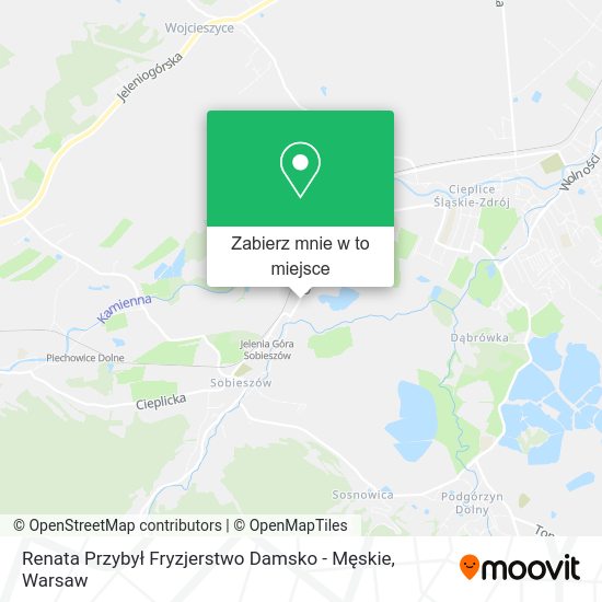 Mapa Renata Przybył Fryzjerstwo Damsko - Męskie