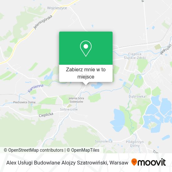 Mapa Alex Usługi Budowlane Alojzy Szatrowiński