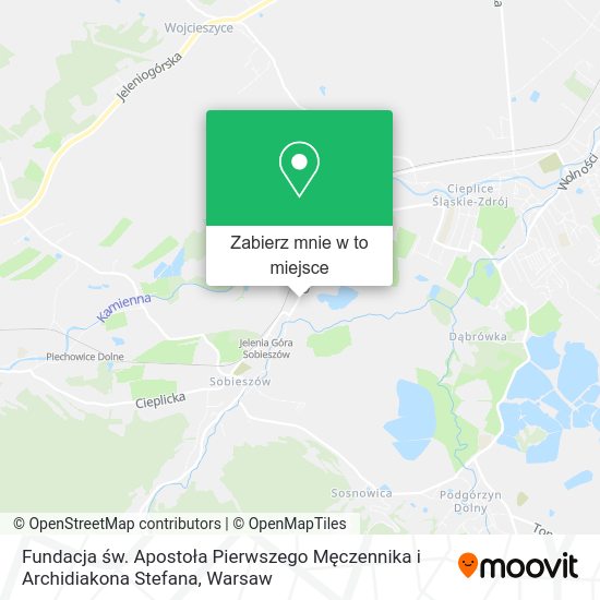 Mapa Fundacja św. Apostoła Pierwszego Męczennika i Archidiakona Stefana