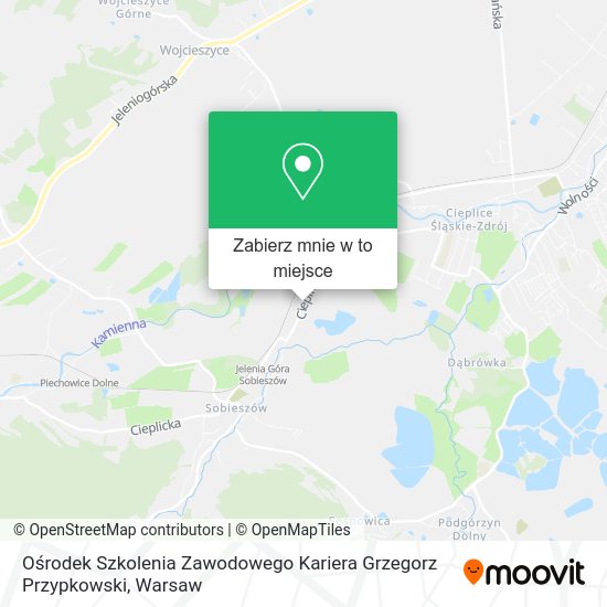 Mapa Ośrodek Szkolenia Zawodowego Kariera Grzegorz Przypkowski