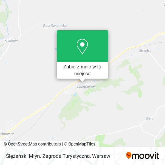 Mapa Ślężański Młyn. Zagroda Turystyczna