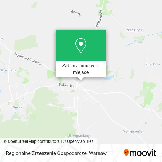 Mapa Regionalne Zrzeszenie Gospodarcze