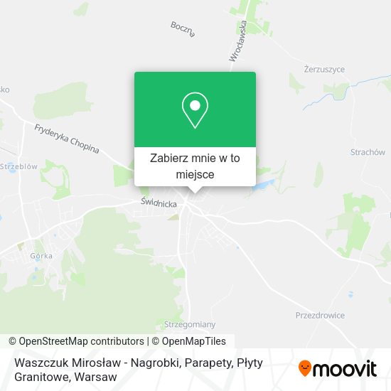 Mapa Waszczuk Mirosław - Nagrobki, Parapety, Płyty Granitowe