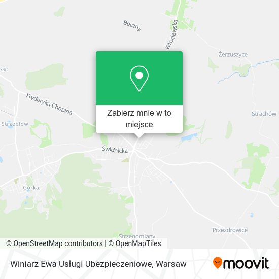 Mapa Winiarz Ewa Usługi Ubezpieczeniowe