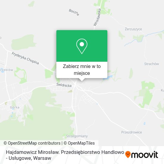 Mapa Hajdamowicz Mirosław. Przedsiębiorstwo Handlowo - Usługowe