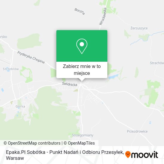 Mapa Epaka.Pl Sobótka - Punkt Nadań i Odbioru Przesyłek