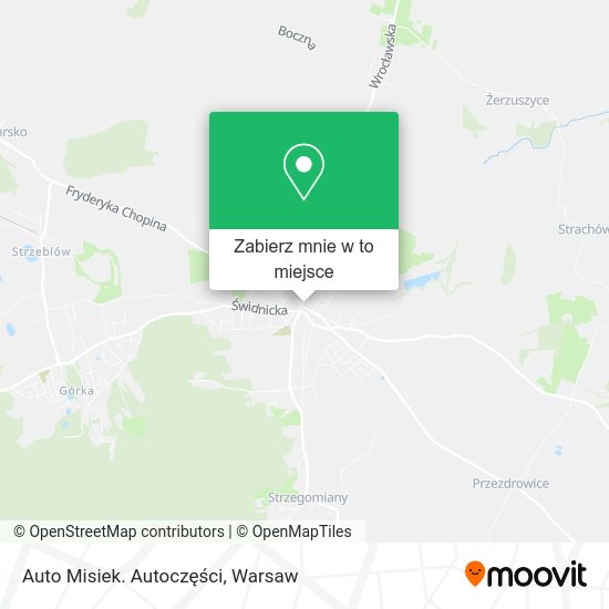 Mapa Auto Misiek. Autoczęści