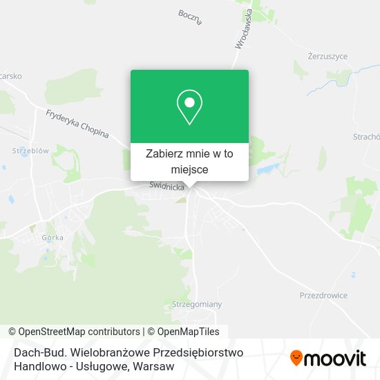 Mapa Dach-Bud. Wielobranżowe Przedsiębiorstwo Handlowo - Usługowe